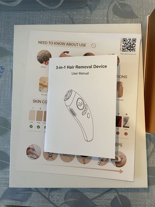 Depiladora luz pulsada IPL 3 em 1