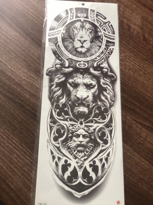 Trzy tatuaze zmywalne na ramie