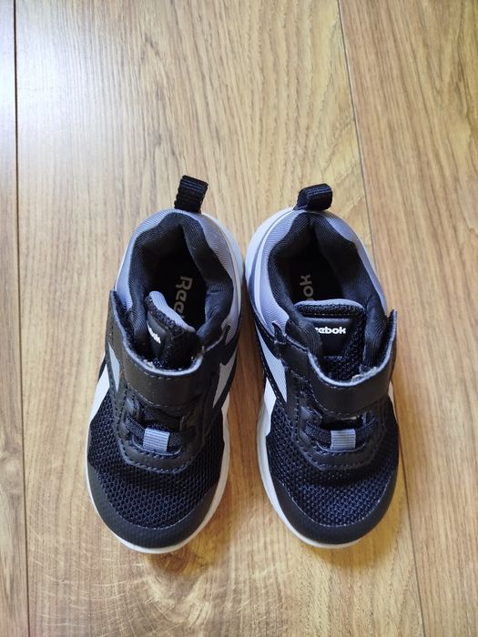 Reebok 22 23 szare czarne wiosenne. Rzep Rush Runner ig0521 Adidasy dl