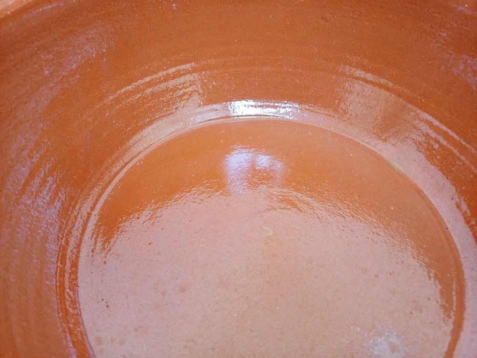Tigela de barro grande alentejana e antiga com pegas