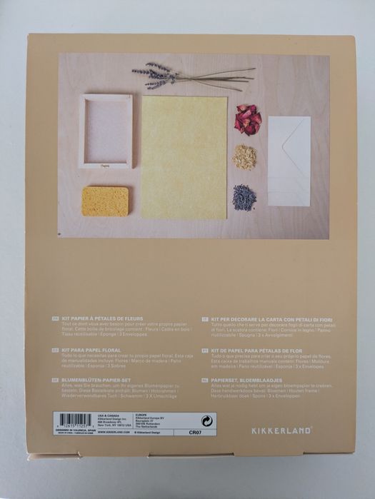 Kit Para Fazer Papel com flores