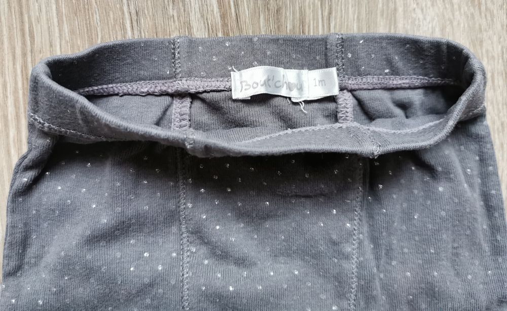 Spodnie niemowlęce legginsy Bout'chou dziewczynka 50