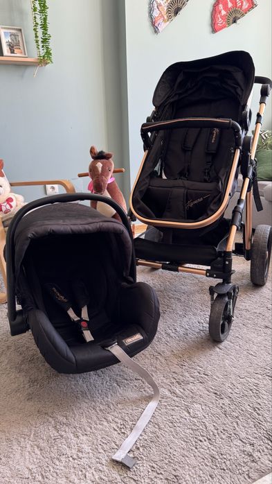 Carrinho e bebe conforto