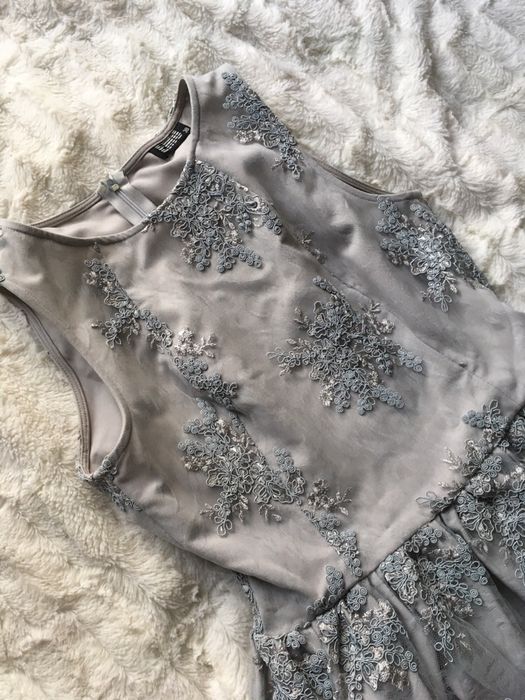 sukienka Emo szaro-niebieska