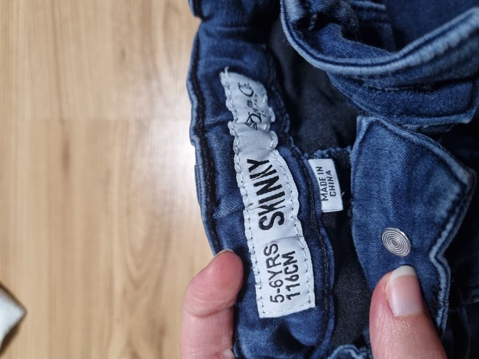 Bluza spodnie dziewczęce rozmiar 116 decathlon denim&co