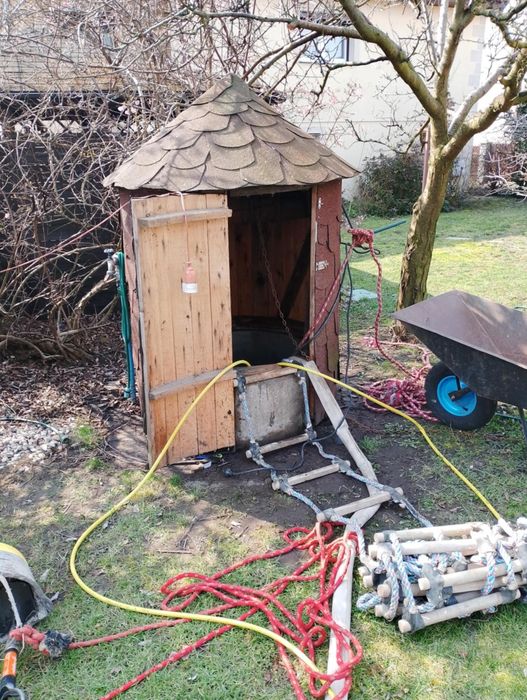 Czyszczenie studni tradycyjnej i głębinowej przyłącza odwodnienia