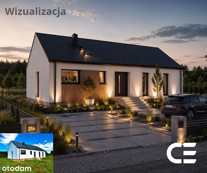 Nowoczesny dom przy lesie | 100 m² | 1027 m²