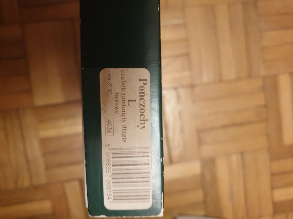 Pończochy medyczne uciskowe L, beż