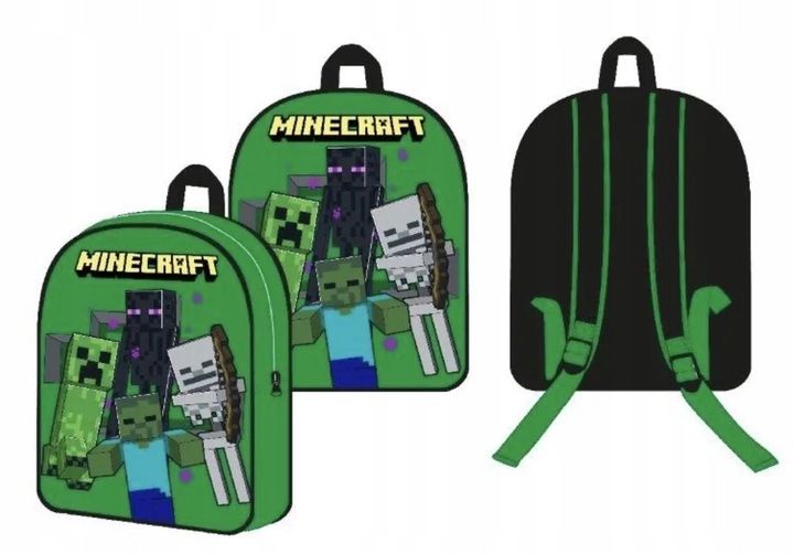Zestaw Minecraft Plecak + Worek Steve Alex Creeper