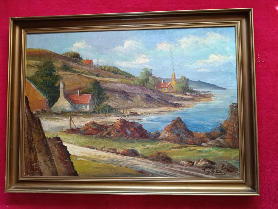 Stary obraz na płótnie INGOLF DUE