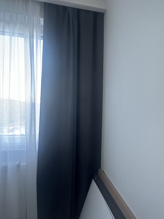 Ikea szare zasłony Majgull