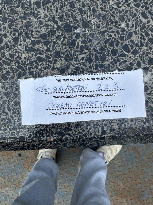 Stół z granitu amortyzowany waga 500 kg