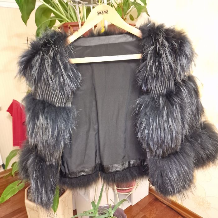 Шубка чорнобурка фасон Шанель