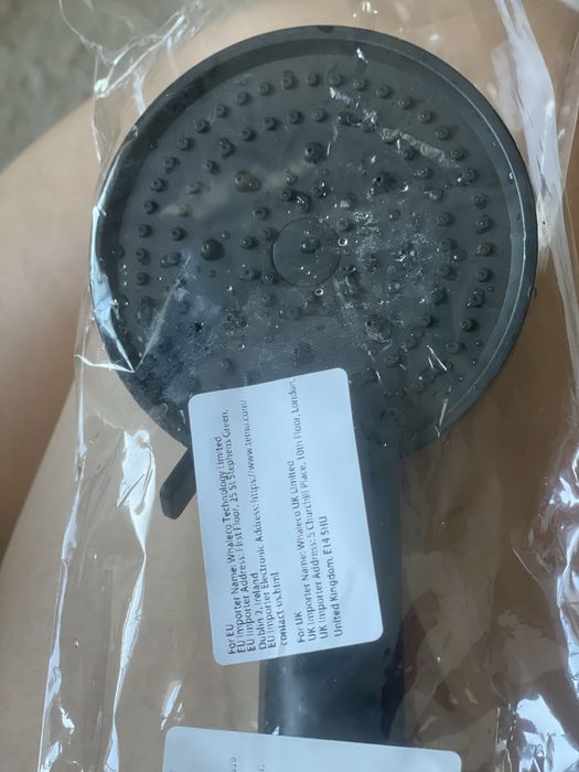 Chuveiro novo preto wc