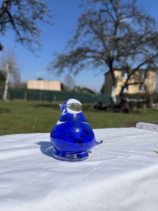 Szklany ptak niebieski