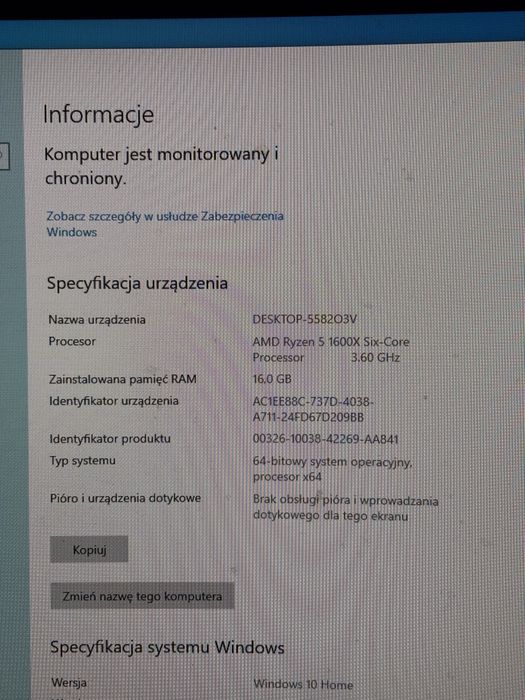 Komputer Gamingowy – AMD Ryzen 5 1600X | GTX 970 | 16GB RAM | NVMe SSD 500GB