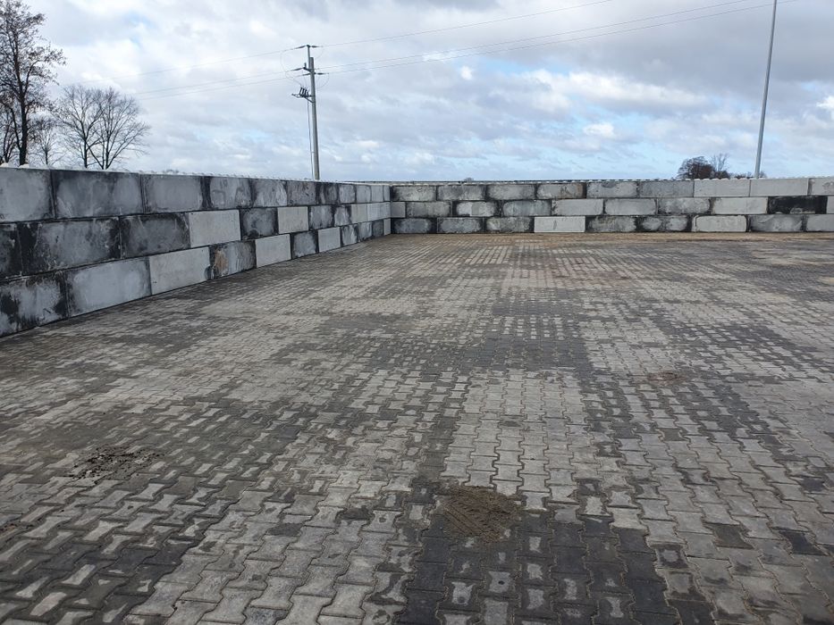 Bloki betonowe lego sciana oporowa  silos zagroda przegroda