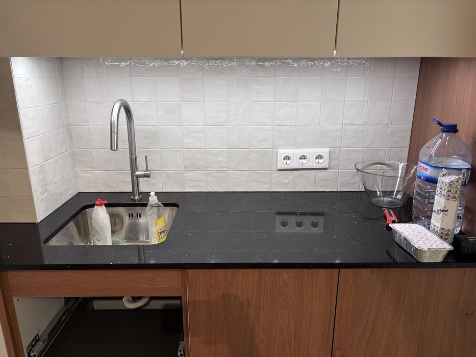 Bancada Cozinha Lavatorio Quartzo Nero
