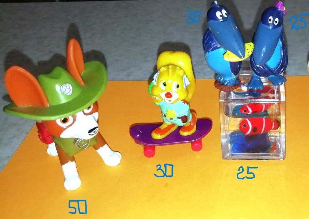 Кіндер песики котик .Киндер собачки Дисней игрушки. Пуффі Дак Плутто