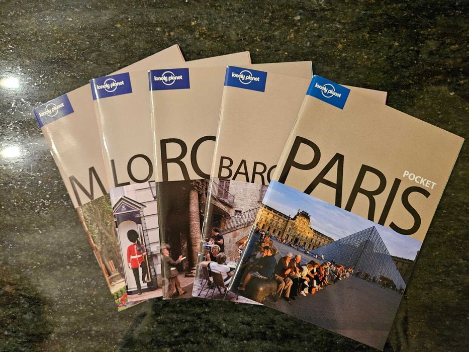 5 Pocket Guides - Roma, Madrid, Barcelona, Paris, Londres