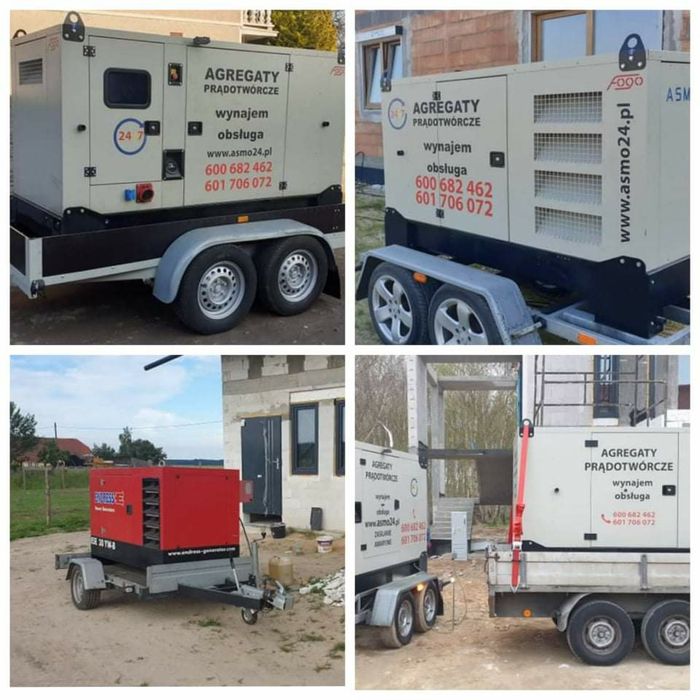 Wypożyczanie wynajem agregat prądotwórczy z dostawą