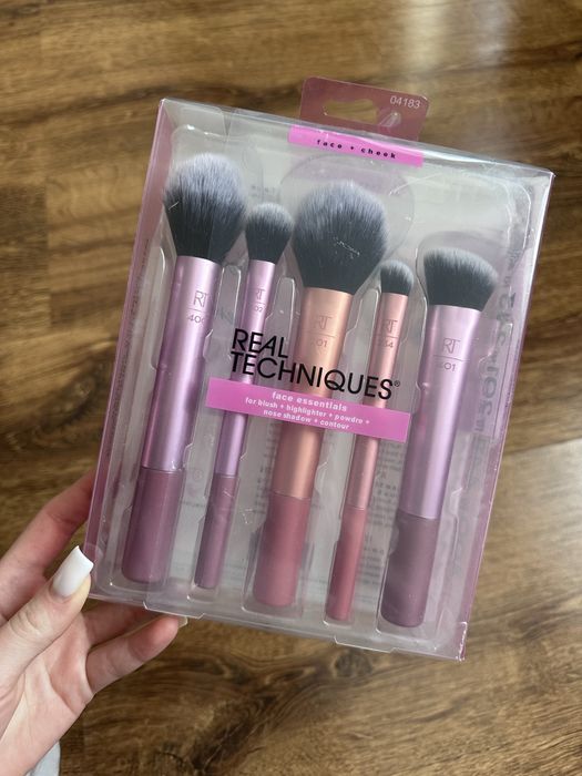 Набір пензлів для макіяжу real techniques, кисточки для макияжа