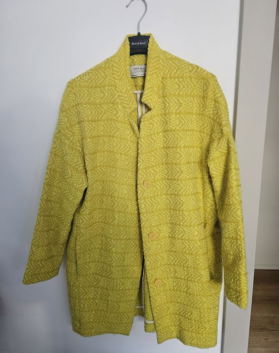 Płaszcz żółty Zara coat