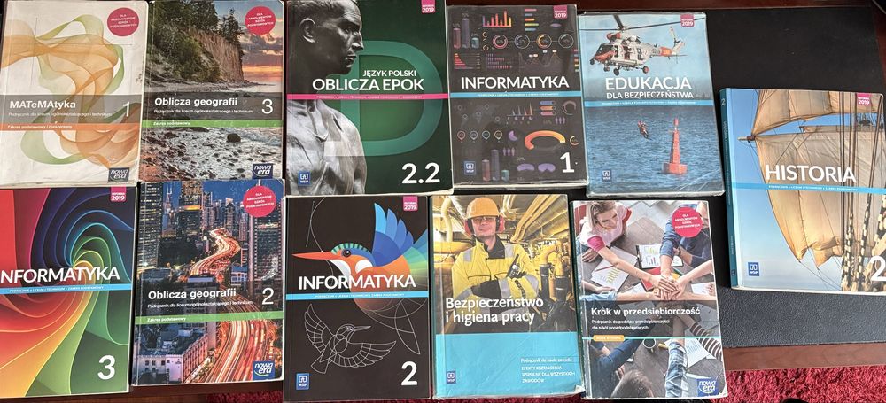 Podręczniki szkolne z technikum
