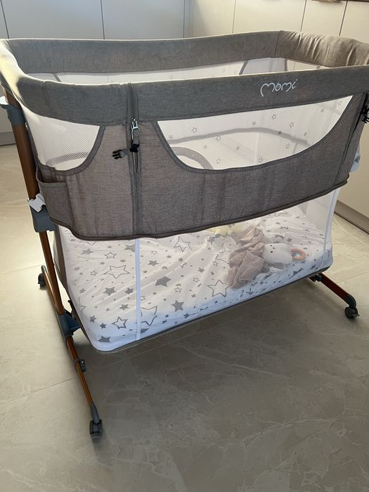 łóżeczko dostawne momi smart bed beżowe 4w1