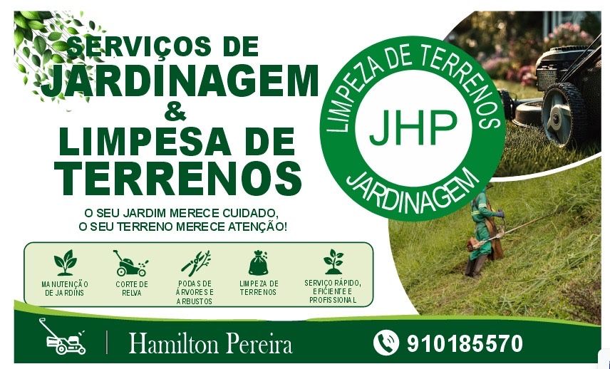 Jardinagem e limpezas de terrenos