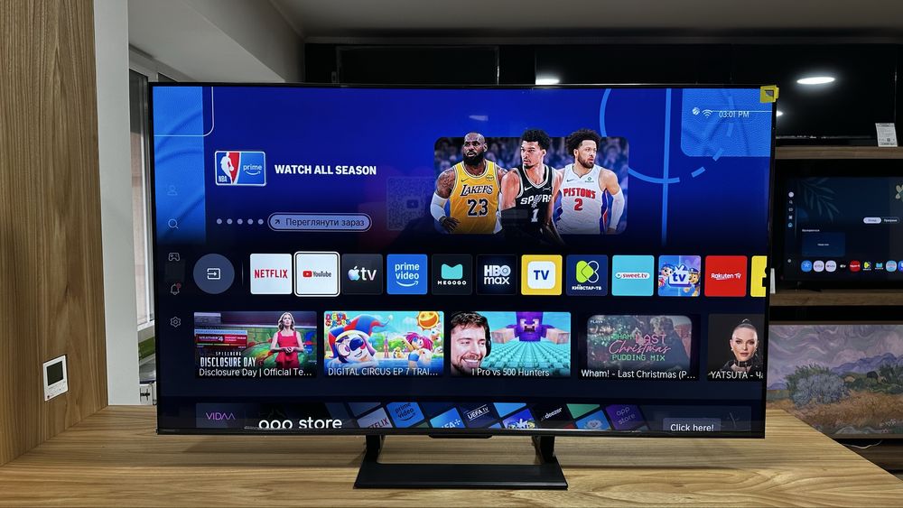 Телевізор Mini LED 55' HISENSE 55U7Q 144Hz Neu2025 Smart TV UHD гар 12