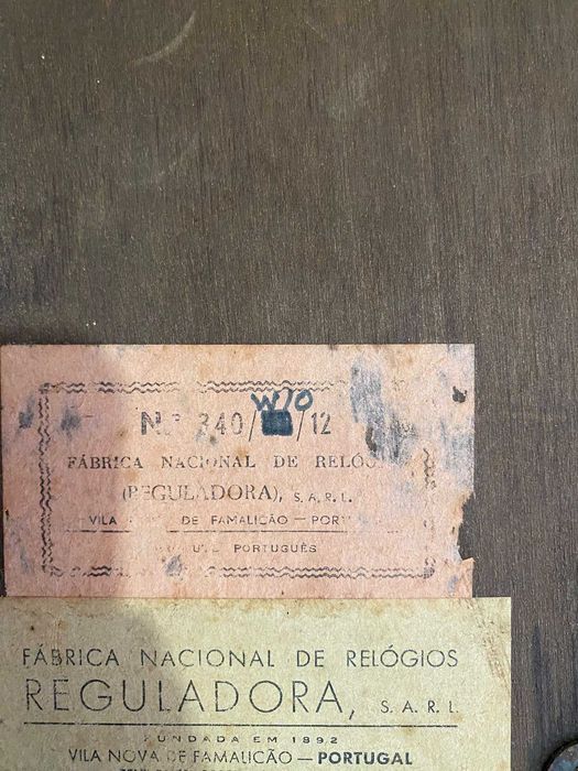 Relogio de parede Reguladora 340/W10/12 - Avé Maria de Fátima
