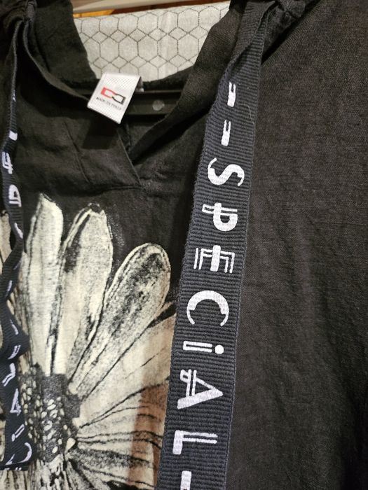 Sukienka lniana czarna