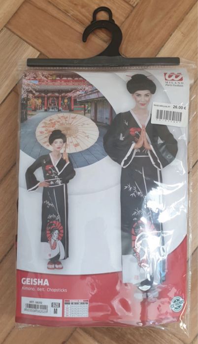 Disfarce carnaval Geisha