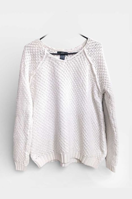 Ellos kremowy sweter bawełna rozm. 46