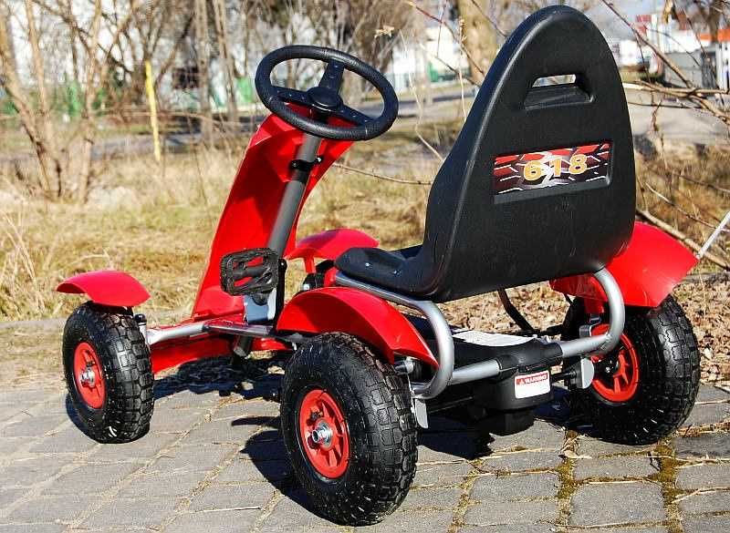BAWIBUS.PL pojazd GOKART NA PEDAŁY pompowane koła auto jeździk do 50KG