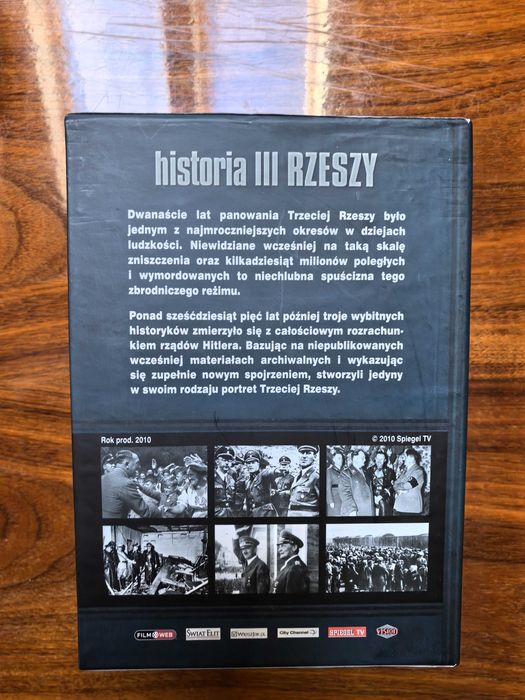 Historia III Rzeszy 4x DVD (folia) + DVD Sekretarka Hitlera gratis!
