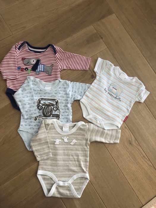 Zestaw komplet ubranek 56 body niedrapki,besta coccodrillo hm disney
