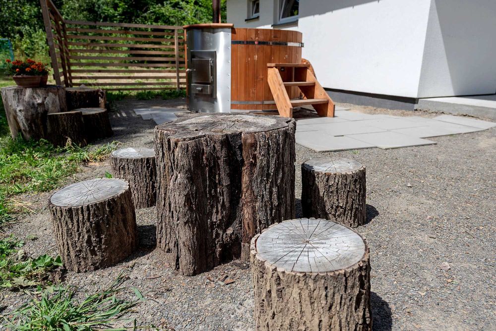 Dom całoroczny 8os Harbutowice zagrodamlynski.pl ferie luty BALIA