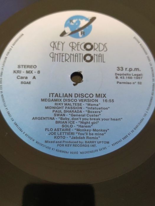 Italian Disco Mix, album winylowy Italo disco