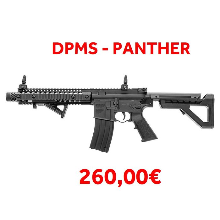 Carabinas Pressão de Ar (CO2) AUTOMÁTICAS - Crosman DPMS SBR + A4P