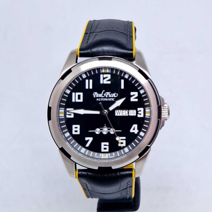 Paul Picot Pilot 42mm Black Black P2053.SGN.9111.3314-B
