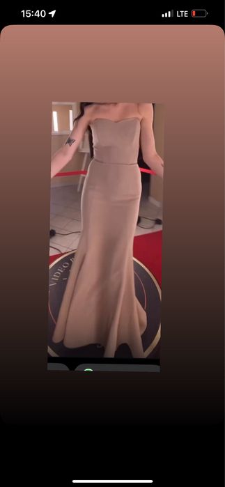 Sukienka dluga elegancka syrenka / studniowka sylwester