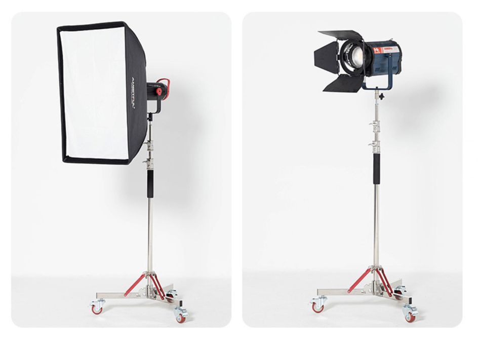 Tripé Alumínio Profissional C-Stand Rodas