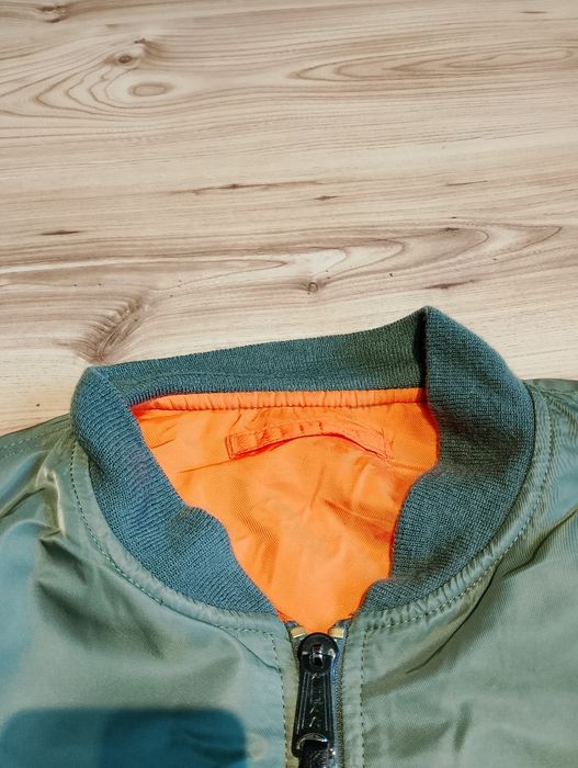 Oliwkowa Dwustronna Męska Kurtka Bomber Bomberka Alpha Industries MA-1