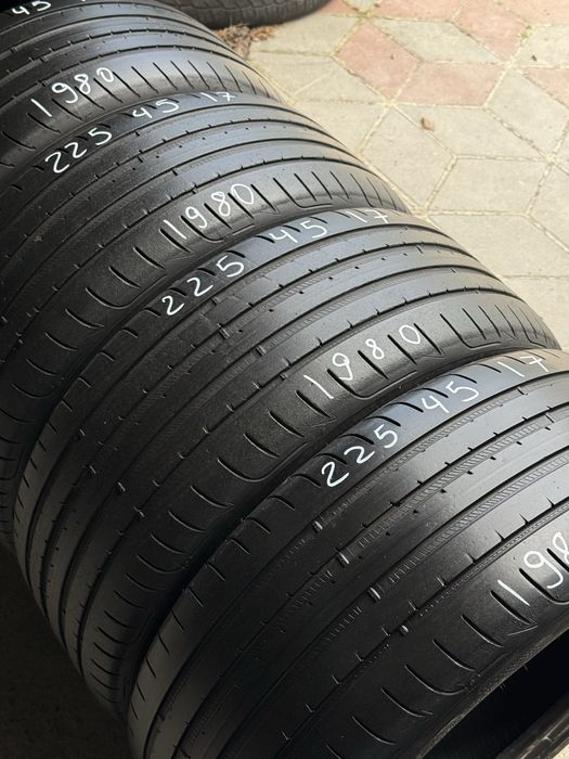 225/45/17 Goodyear комплект склад шини б/у літо резина