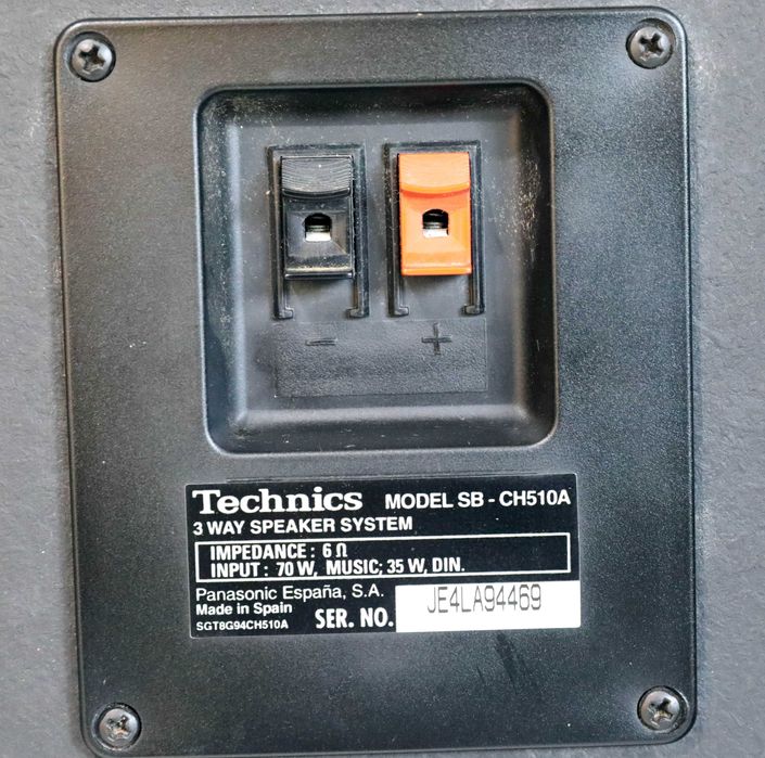 Technics SB-CH510A Colunas