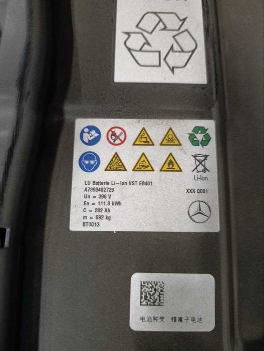 Akumulator do pojazdu elektrycznego z Mercedes-Benz EQS 450+ SUV 2023