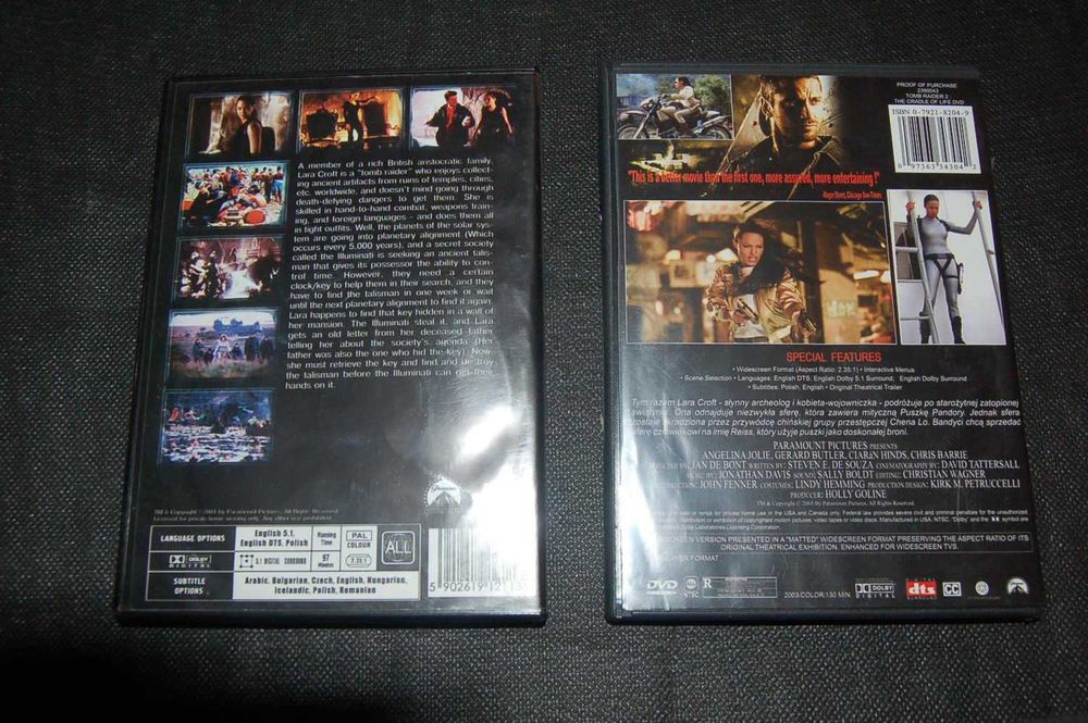 Tomb Rider zestaw dwóch DVD