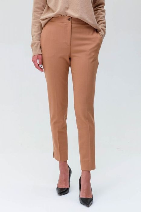 Брюки штаны шерстяные женские twinset camel 42-44